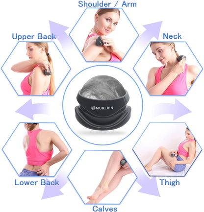 Massage Roller Ball, Tight and Sore Muscles Relief, Manual Massager, Alleviating Shoulder, Arms, Back, Legs, Calves or Muscle Tension