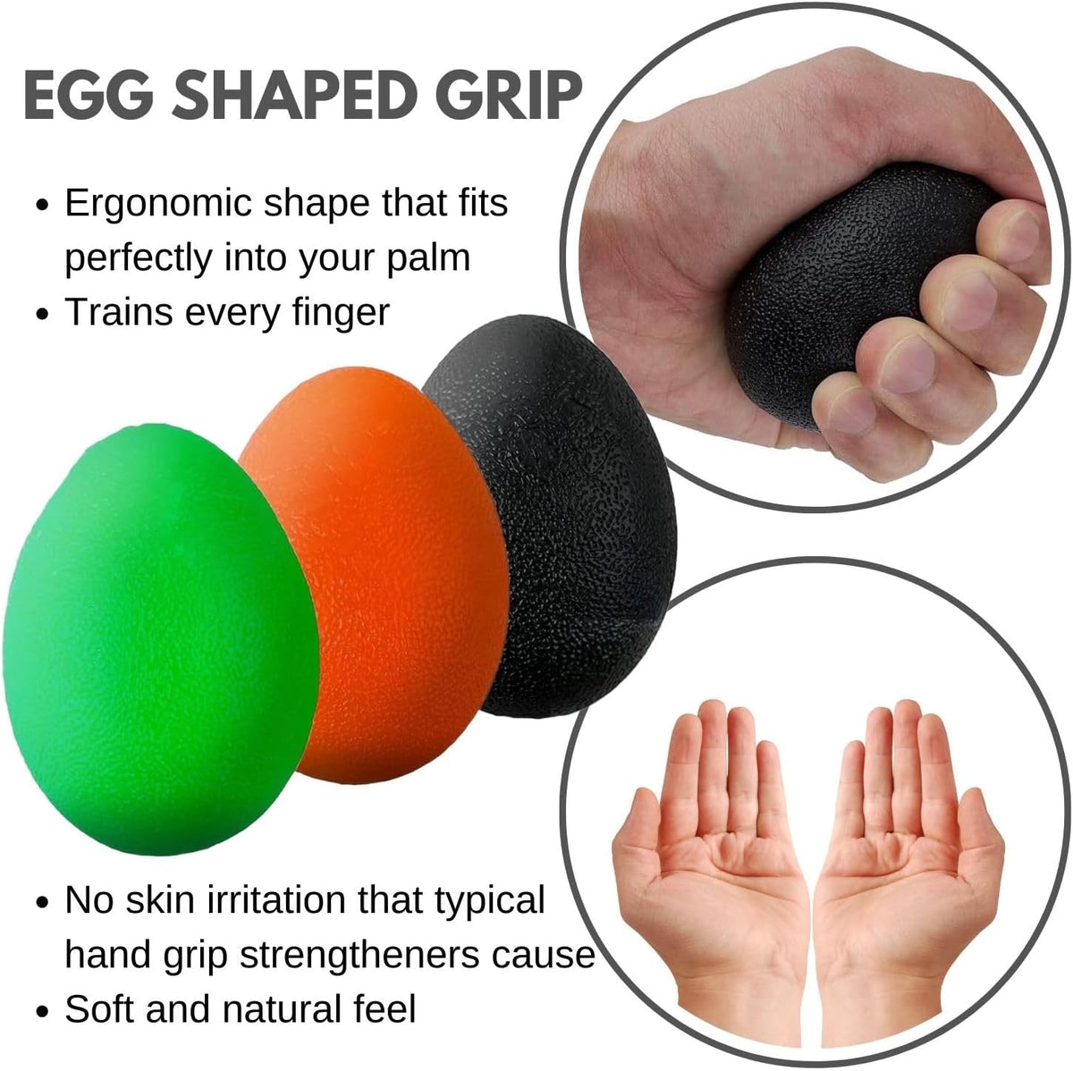 The Friendly Swede Stress Balls for Adults, Different Resistance Levels