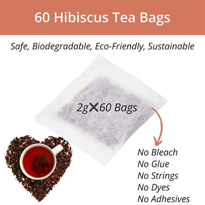 60 Lemon Balm Tea Bags - VitalForest Dried Lemon Balm Leaves Tea -1.5g/Bags, Calming Herb, Stress Relief & Sleep Support, Non-GMO, Caffeine-Free