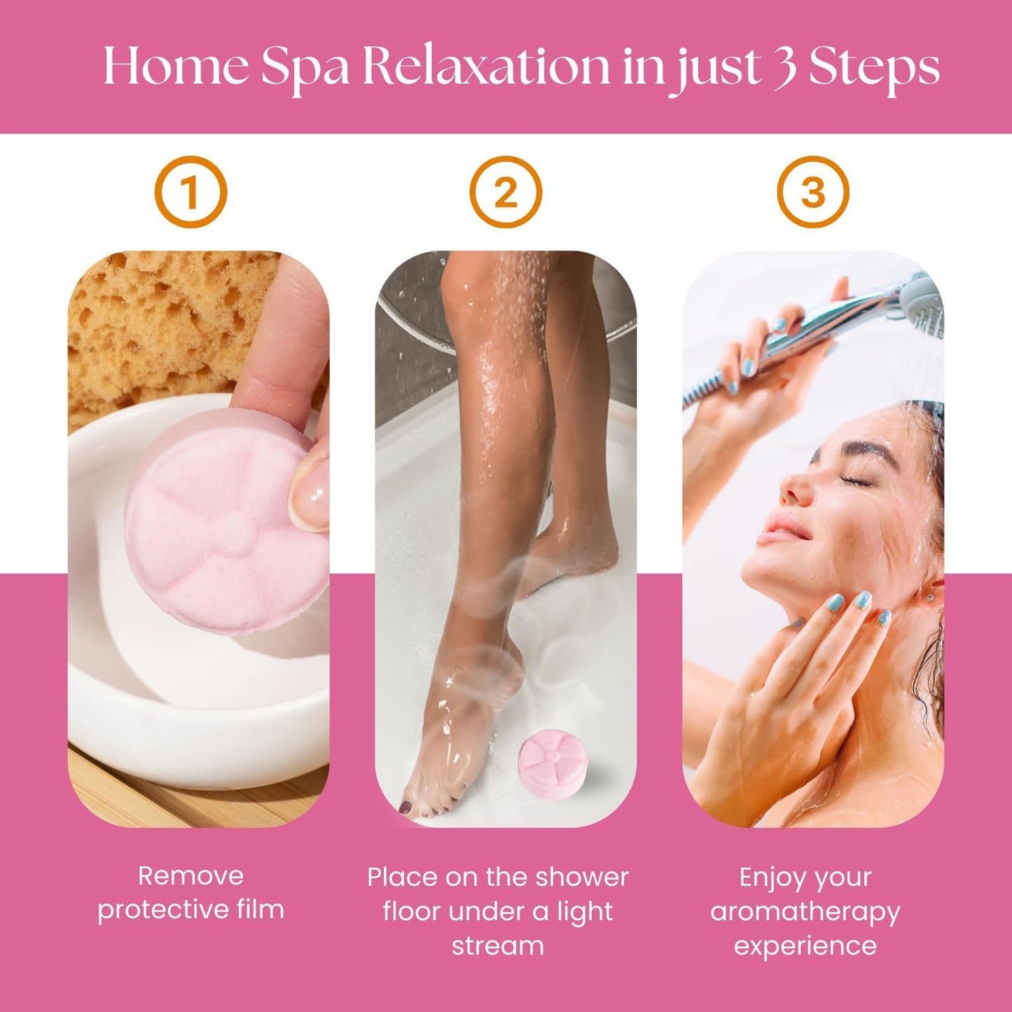 TLG Soothe Shower Steamers Aromatherapy 7 Pack – USA Made with Extra Menthol, Peppermint & Eucalyptus – Shower Bomb for Relaxation, Stress & Sinus Relief – Gift for Men & Women