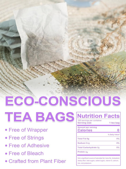 TeeLux Chamomile Lavender Tea Bags, Delicate Floral Aroma, 100 Count