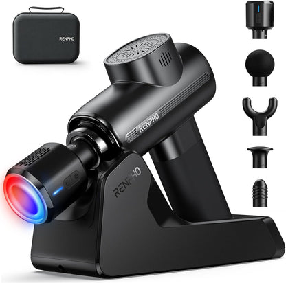 RENPHO Active Thermacool 2 Massage Gun with Heat and Cold, [2026 Upgraded] Handheld Percussion Deep Tissue Neck Back Muscle Massager, FSA Approved Gifts for Men Him Athletes Women Her HSA