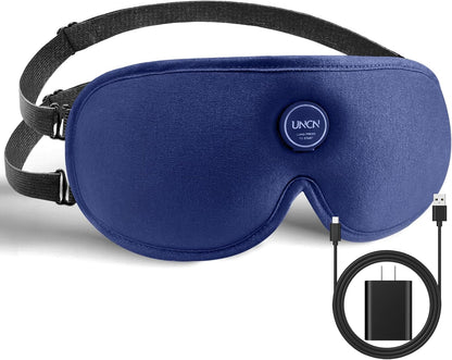 UNCN Heated Eye Mask for Dry Eyes Cordless Rechargeable 4 Temp Settings