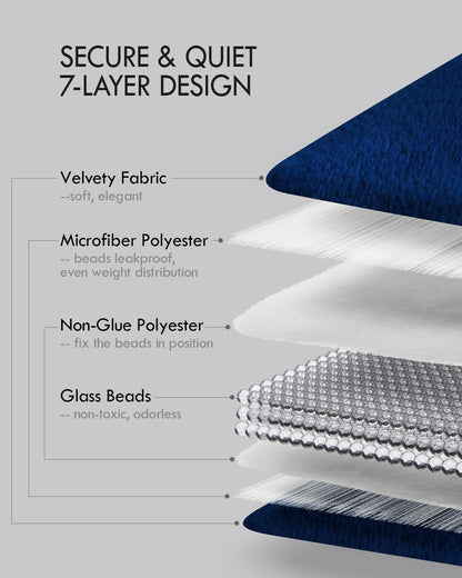 Kaisa Weighted Lap Blanket 7 lbs 41" x 53", Cozy Luxury Crystal Velvet Small Weighted Blanket for Adults, Portable Travel Weighted Blanket for Relaxation, All-Season Blanket, Machine Washable, Green