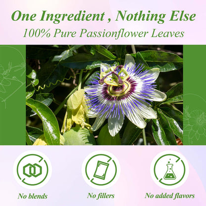 WT WEETEE Passionflower Tea Bags 100ct, Caffeine-Free Herbal Tea for Night