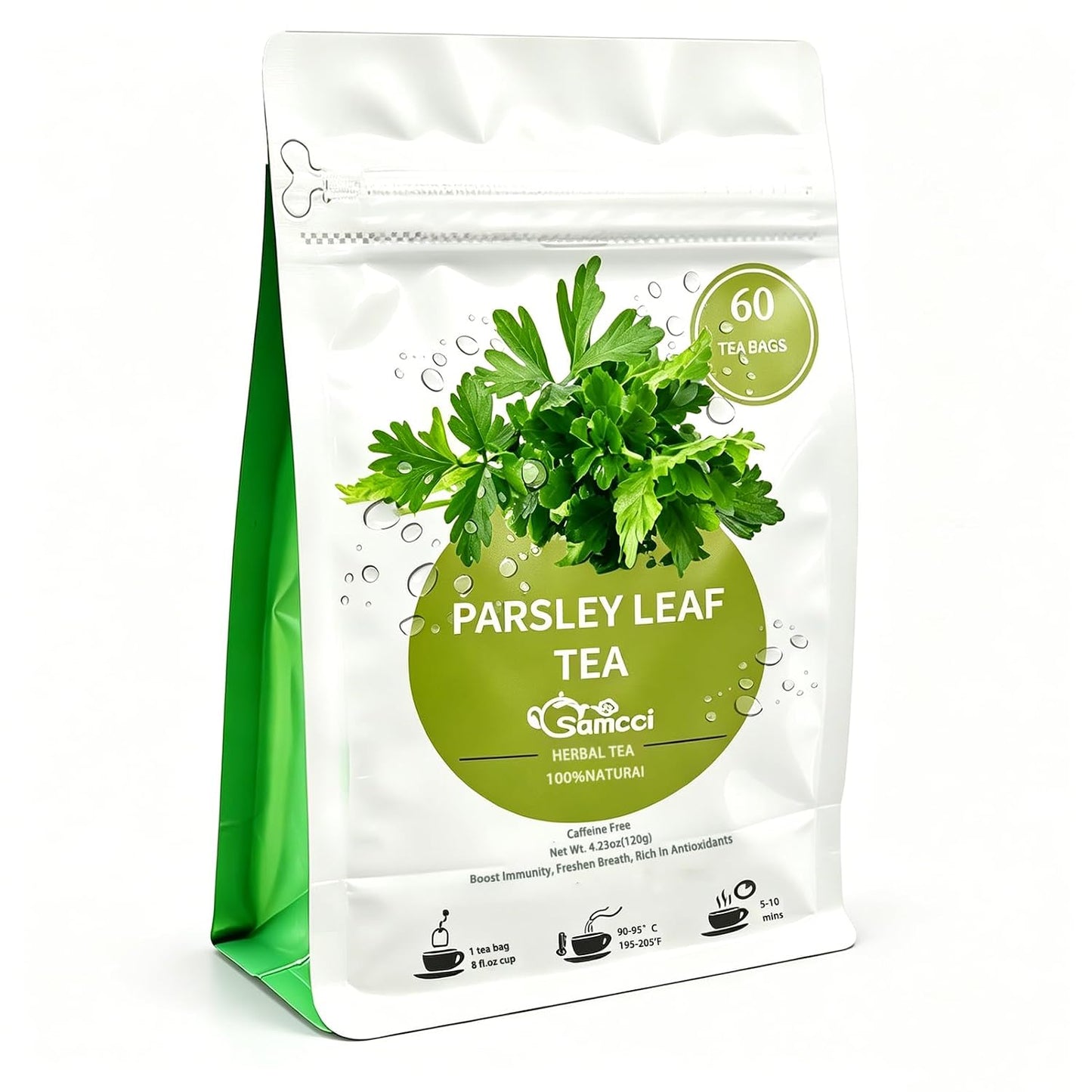 Samcci - Milk Thistle Tea Bags, 50 Teabags, 3g/bag - 100% Natural Milk Thistle Seeds Support Liver Herbal Tea, Caffeine Free - No Additives - No Sugar - Non-GMO - No Gluten