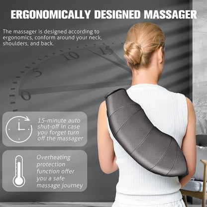 MagicMakers Fathers Day Dad Gifts, Shiatsu Neck Massager with Heat for Pain Relief Deep Tissue – Christmas Gift for Women, Men, Mom, Dad, Her, Him– Amazing Back & Shoulder Relief from Daughter or Son