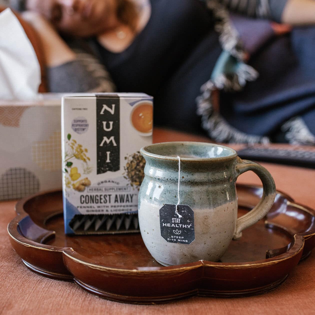 Numi Organic Chamomile Lemon Tea, 54 Herbal Tea Bags, Caffeine Free