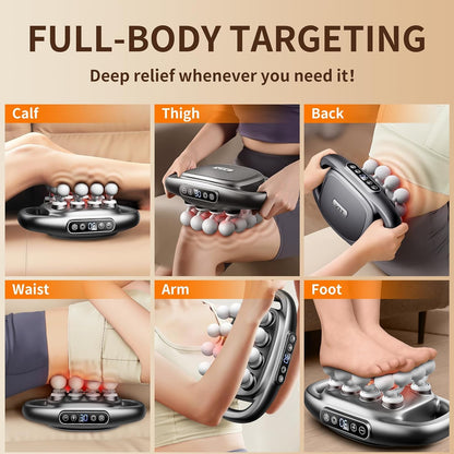 VTT 16 head massage gun deep tissue, Percussion Muscle Massager with 16 Heads, 3 Modes & 30 Intensities,Quiet Handheld Massager for Back Neck Shoulder Legs Muscle Pain Relief