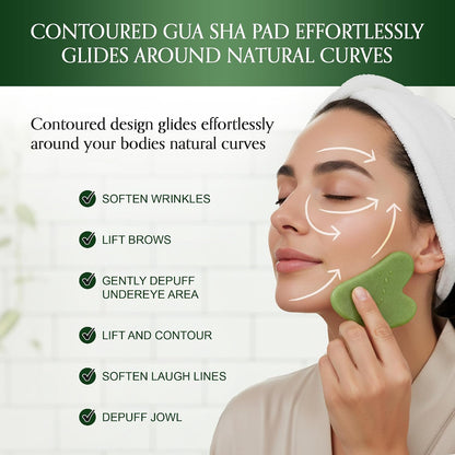 Jade Roller and Gua Sha Set for Face & Body – 4-Piece Authentic Jade Facial Roller Kit with Jade Eye Roller and Gua Sha Facial Tools for Sculpting,Puffiness Reduction, Lymphatic Drainage & Spa Massage