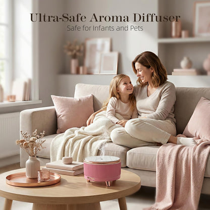 20-Hour Long-Lasting Aromatherapy, 500ML Large Essential Oil Diffuser: Ultrasonic Cool Mist Humidifier with Remote Control, 7 Color Lights, Timer, Auto-Off for Home/Bedroom/Yoga (White)