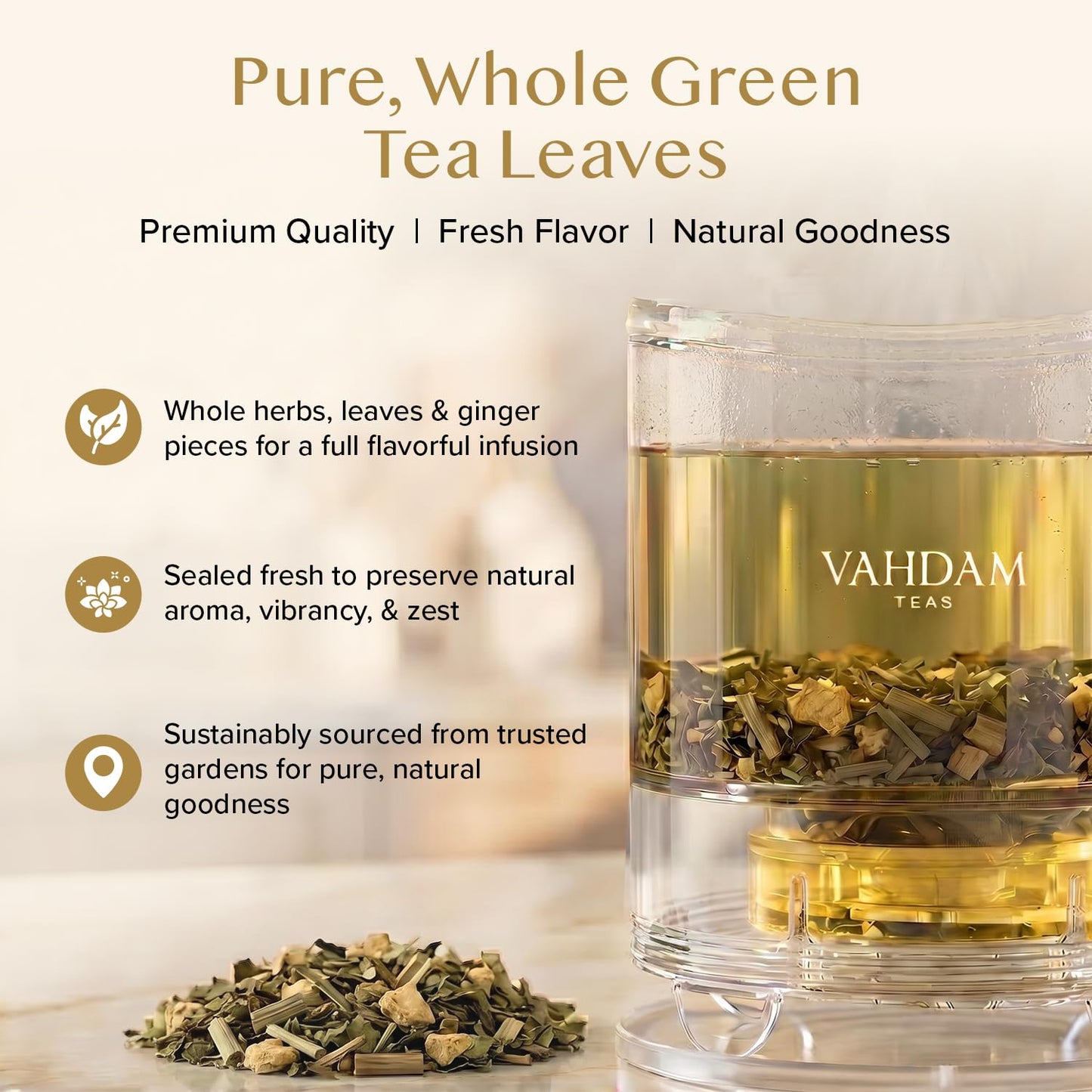 VAHDAM Instant Chai Latte - 10 Sachets (7.7 Oz / 220g) | Authentic Indian Chai with Natural Spices | Just Add Water, No Steeping Required | Creamy Chai Latte Anytime