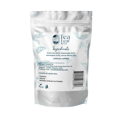 Chamomile Green Tea (3.5oz/100gm), Natural Herbal Infusion, 50 Tea Bags