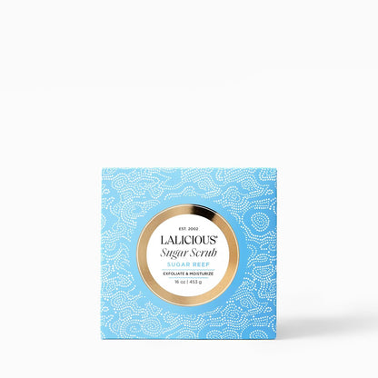LALICIOUS Endless Summer Exfoliating & Moisturizing Body Scrub | Sugar & Coconut Oil | Pre-Shave Scrub for Ingrown Hairs & Razor Bumps | Gently Buffs & Smooths Sensitive Skin | No Parabens Large 16oz