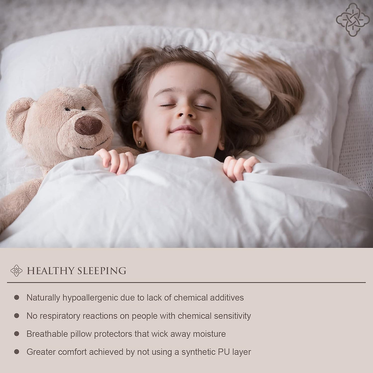 Bioweaves 100% Organic Cotton Breathable Pillow Protectors GOTS Certified with Zipped Closure – Standard, 20 x 26 inches, 2-Pack