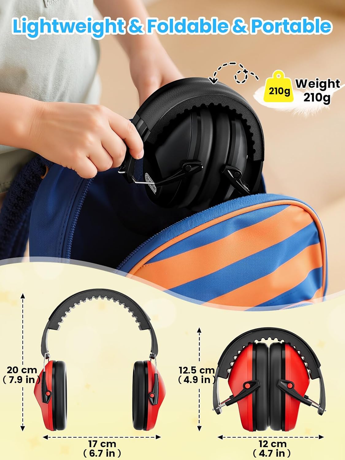 Dr.meter Ear Muffs for Noise Reduction: 27.4SNR Noise Cancelling Headphones for Kids Adults, EM100 Adjustable Hearing Protection Earmuffs for Monster Jam, Autism Sensory, Concerts, Fireworks- 3PACK