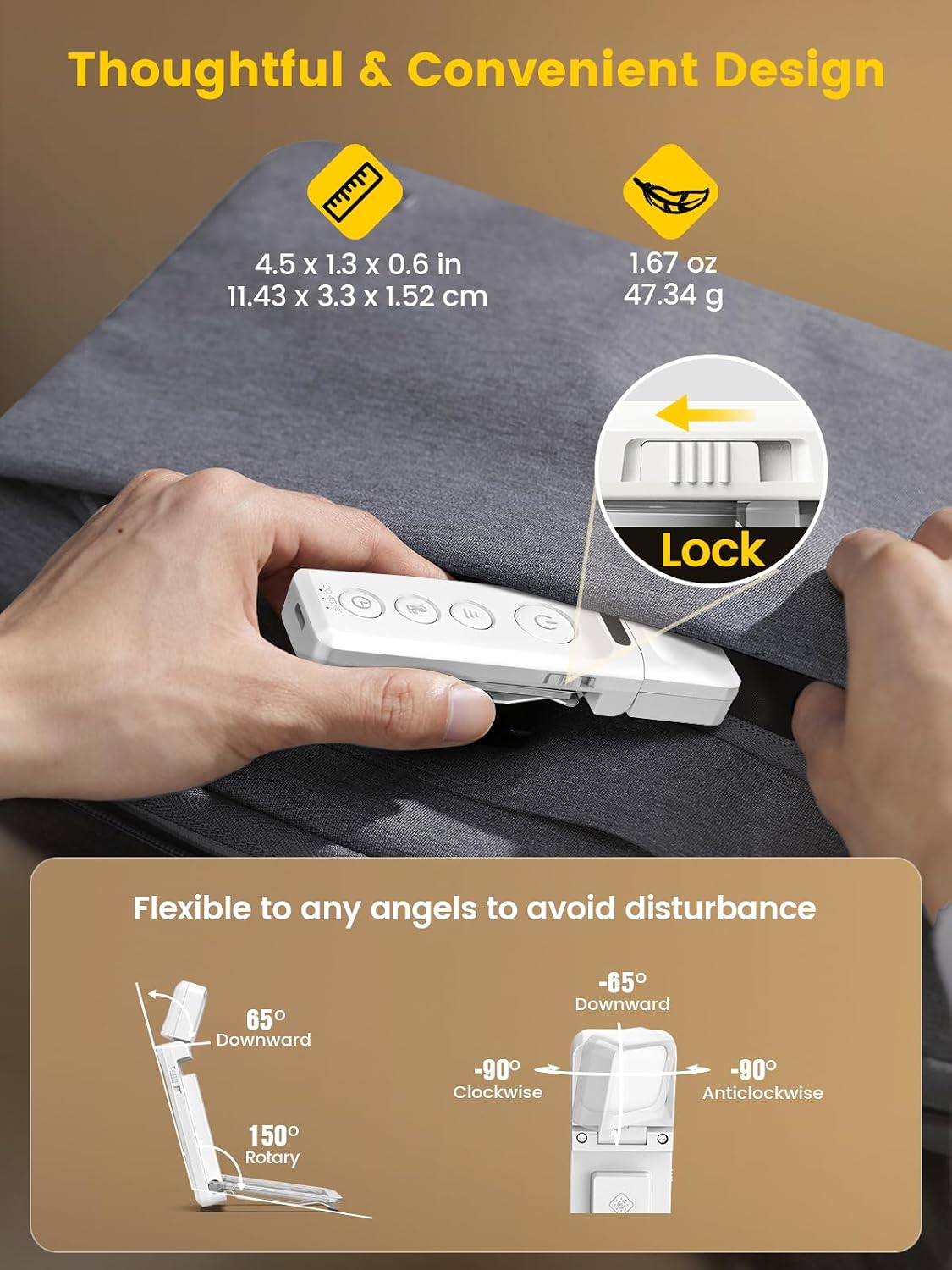 Glocusent 14 LED Book Light for Reading in Bed, USB-C Rechargeable