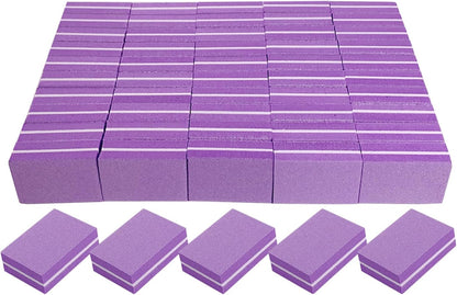 Nail Buffers (50 Pack), Mini Buffer Block Nail File for Acrylic Nails and Natural Nails, 100/180 Grit Nail Buffer Block Bulk Buffing Blocks for Nail Buff Professional Manicure File Blocks Set Pink