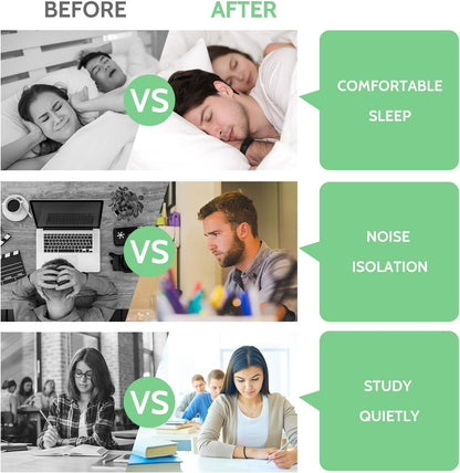 LYSIAN Ultra Soft Foam Earplugs for Sleeping, 38dB SNR Noise Reduction Ear Plugs for Snoring, Shooting, Study, Work and Travel, 60 Pairs, Purple