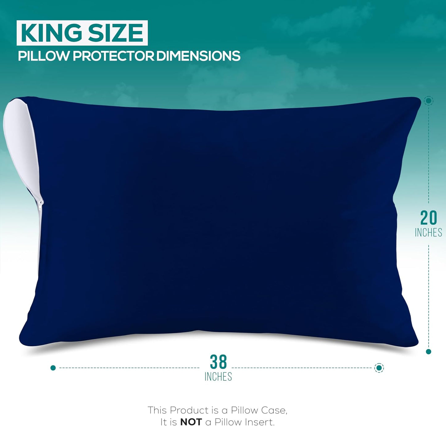 Utopia Bedding Premium 100% Waterproof Pillow Protectors with Zipper Standard Size (Set of 4), Bed Bug and Dust Mite Proof Zippered Pillow Covers, Pillow Encasement Cases, Gray