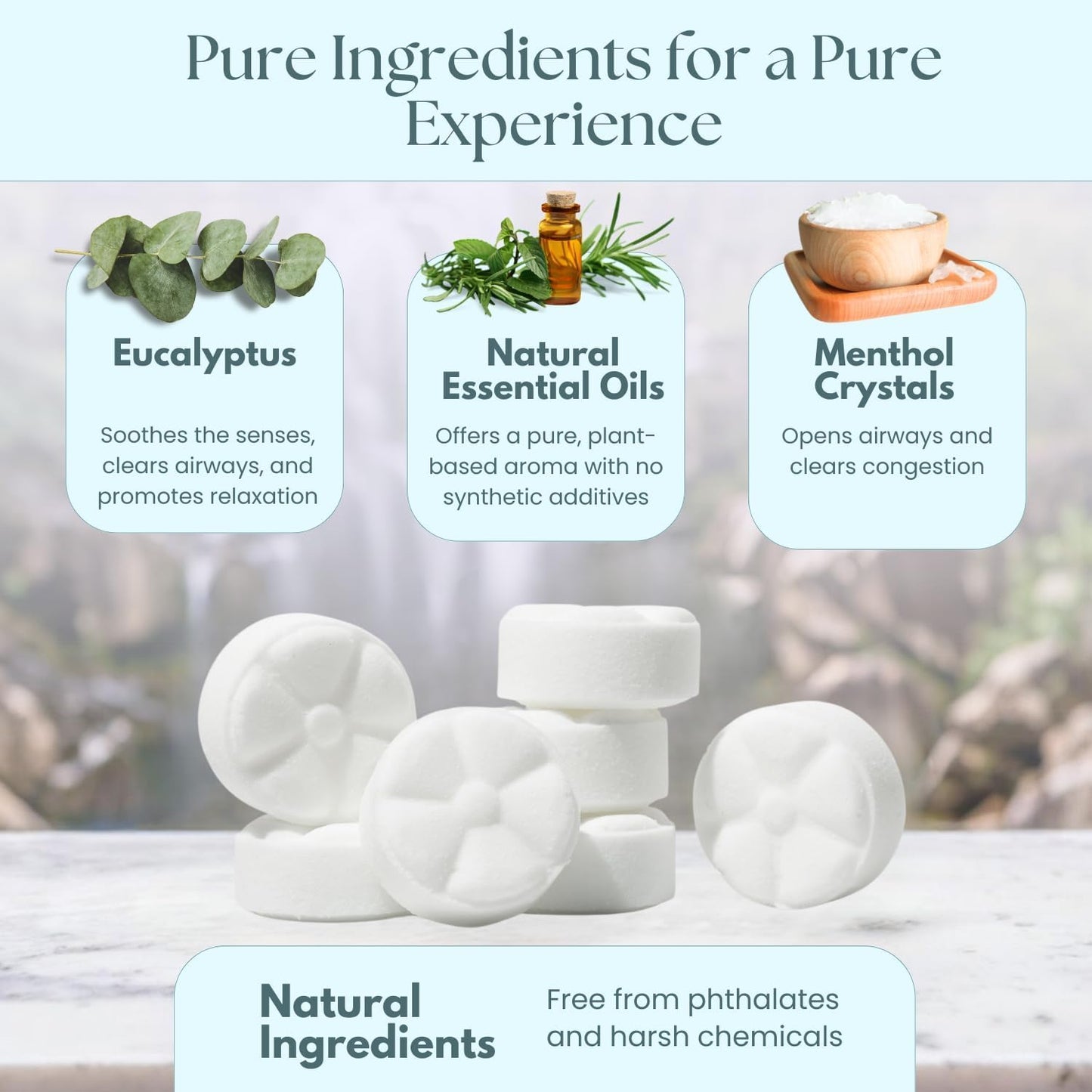 TLG Soothe Shower Steamers Aromatherapy 7 Pack – USA Made with Extra Menthol, Peppermint & Eucalyptus – Shower Bomb for Relaxation, Stress & Sinus Relief – Gift for Men & Women