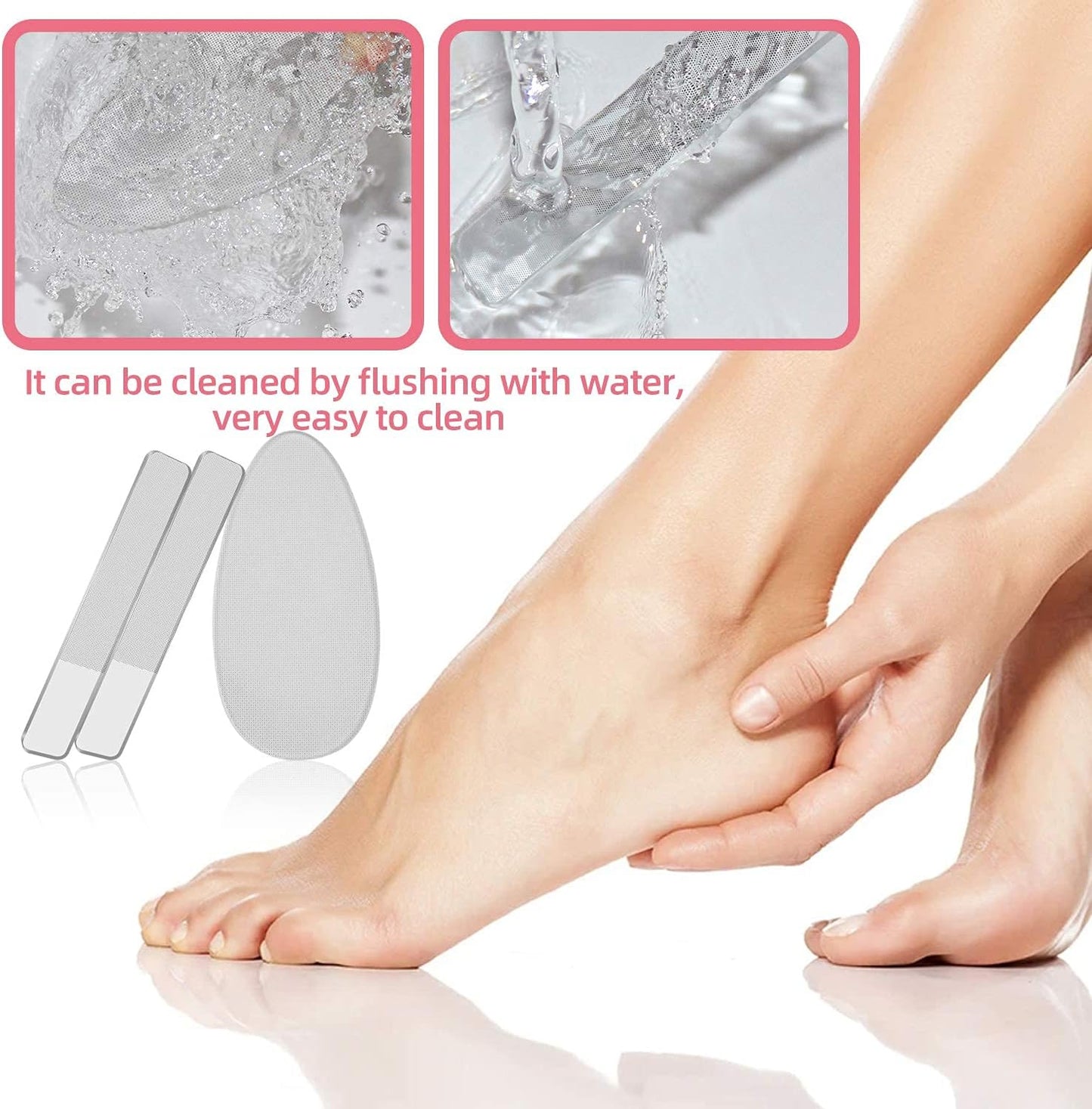 RedFlow Nail Buffer Set Contains 52 Nail Files, Double Sided 100/180 Grit Nail Files, Nail Buffering Files for Home and Salon Use (52 Pack)