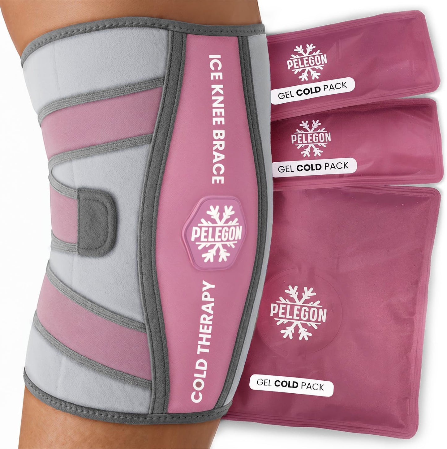 Knee Ice Pack Wrap (1 Pack) - Adjustable Ice Pack for Knees Surgery, Replacement, Arthritis Pain, ACL, Sports Injuries, Post Surgery, for Long Duration - 1 Pack