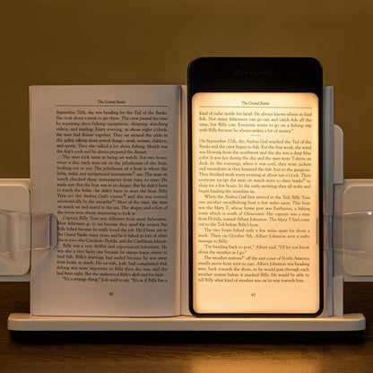 Plus Book Light, LED Reading Light, USB Rechargeable, Warm & Cool Tone, Portable Cordless Lamp for Bedtime Reading (Warm LED)