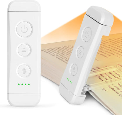 Glocusent USB Rechargeable Book Light, Portable Clip-on LED Reading Light