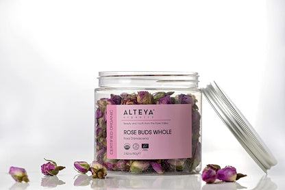 Alteya Organics Rose Bud Tea USDA Certified Organic Herbal Tea