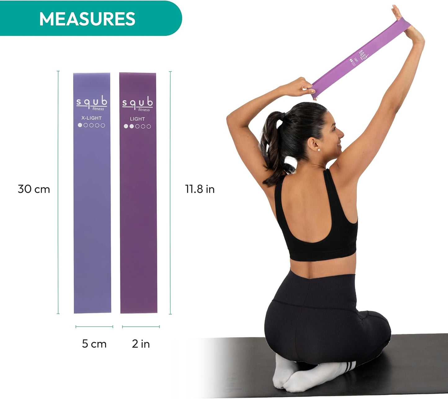 Fitness Resistance Bands Set Stretch Bands for Exercise Bands Resistance for Home Workout Bands, with Handles Bands for Working Out Portable Fitness Bands Resistance Bands for Women Elastic Band