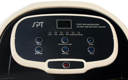 SPA-3549 – SPT Foot Spa Bath Massager w/Motorized Rollers, Tan and Black