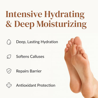 Epielle Hydrating Foot Mask 6 Pairs, Relieve and Soften with Shea Butter & Jojoba Oil, Deep Moisturizing Socks for Dry, Cracked Feet, Self Care Gifts for Women, Spa Kit