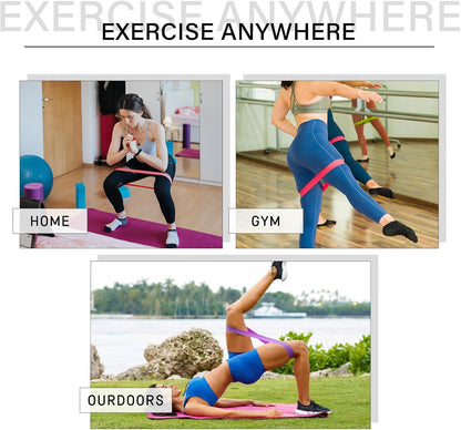 Resistance Bands for Physical Therapy, Bands for Working Out, Latex Free Elastic and Exercise Bands Set for Stretching, Suitable for Rehab, Yoga, Pilates, Gym, Home Exercise