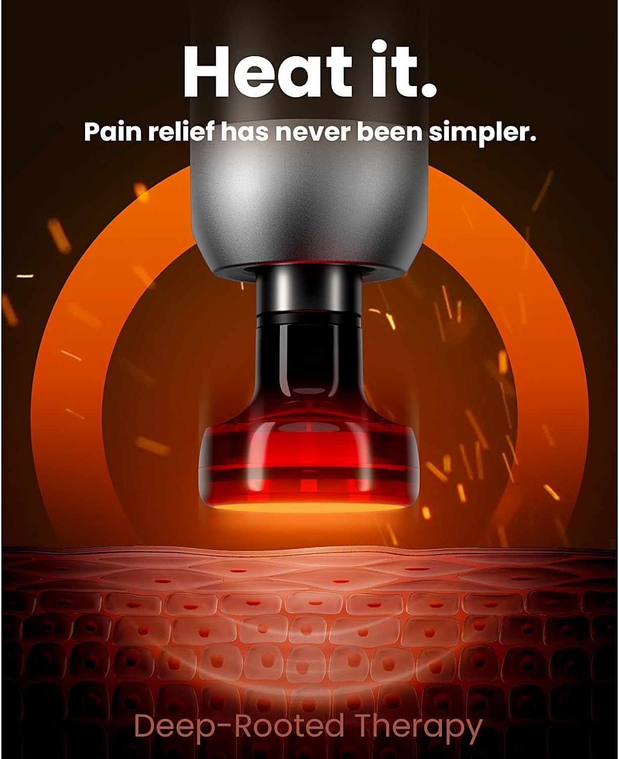 BOB AND BRAD C2 Pro Massage Gun with Heat and Cold Therapy, FSA Eligible & HSA Approved, PT-Developed Deep Tissue Back Massager for Athletes, Men & Women — Birthday & Holiday Gifts