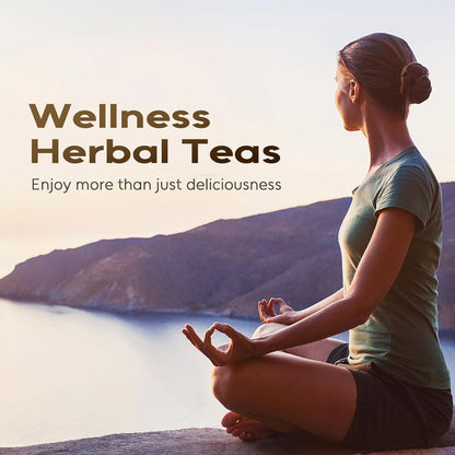 FullChea - Rooibos Tea Bags, 60 Counts - Premium South African Natural Rooibos - Non-GMO - Caffeine-Free - Antioxidant-Rich & Supports Digestion
