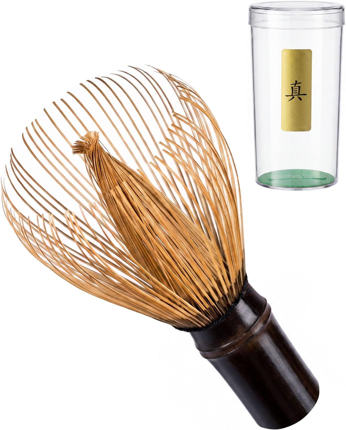 Matcha Whisk - 2-pack Bamboo matcha Whisk set, Handcrafted Traditional Japanese Chasen, 100-Prong Matcha Stirrer Wisk Mixer Brush for Authentic Matcha Tea Preparation