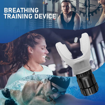 Portable Respiratory Trainer-Exercise Device. Respiratory Muscle Training |Improve Breathing Capacity | Easy to Clean| Adjustable Resistance, Adjustable to Different Fitness Needs