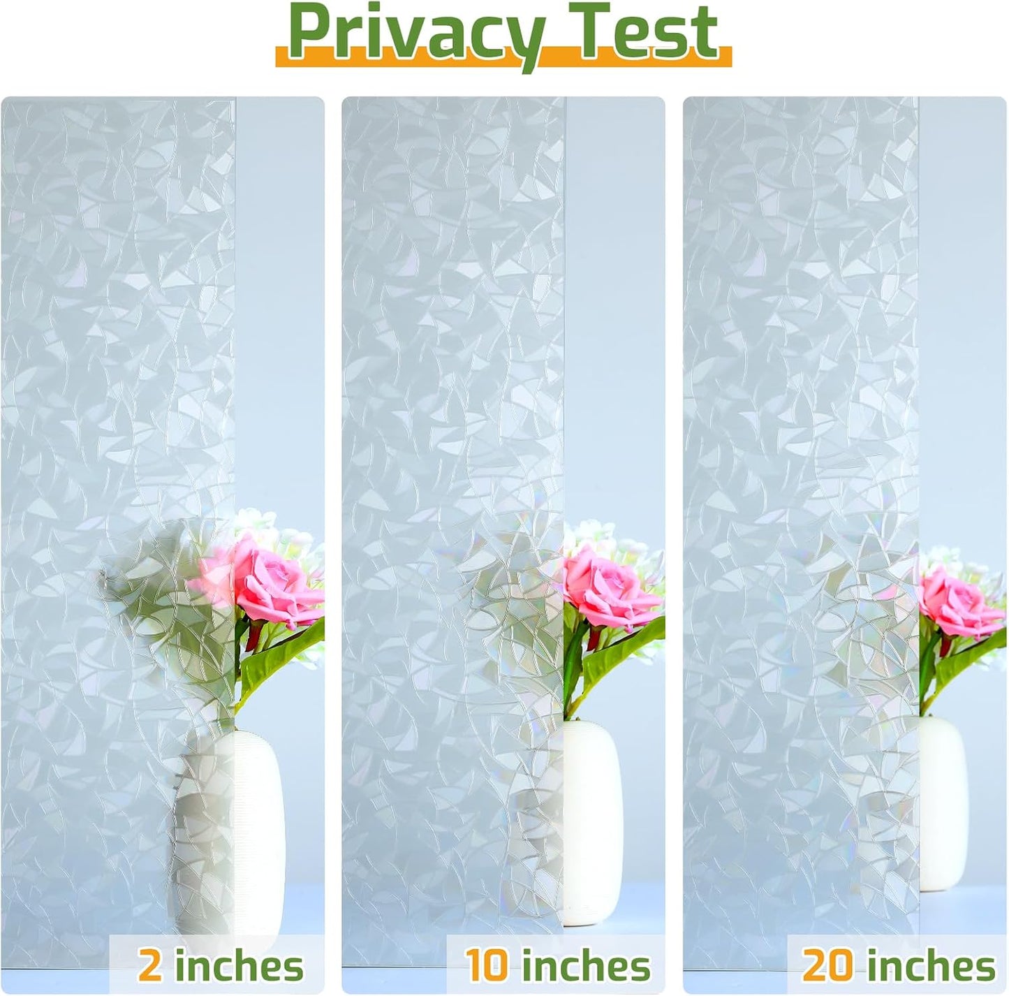 LUTE Blackout Window Film, Window Tint for Home Privacy, 17.5" x 78.7"