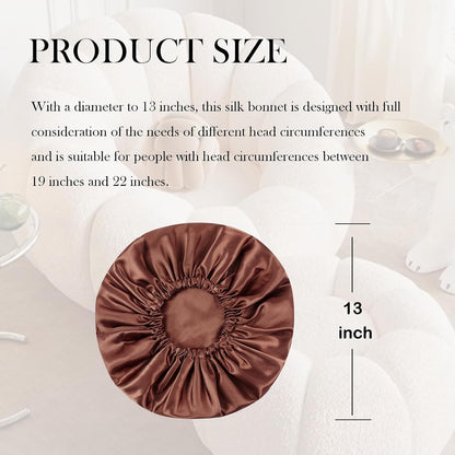 Satin Bonnet Double Layer Silk Bonnet for Sleeping Women for Natural Curly