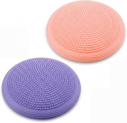 Libima 2 Pcs Wobble Cushion Wiggle Seat Flexible Sensory Seating Balance Disc Board for Men Women Physical Exercise Improving Posture Home Office