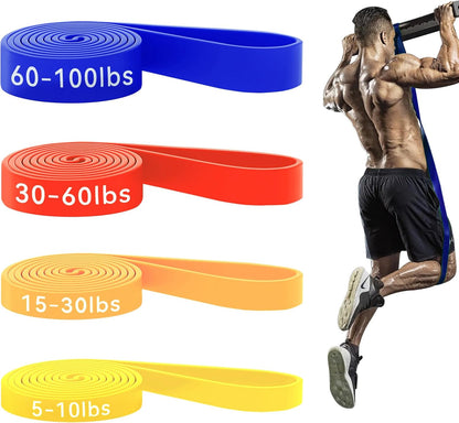 HAPBEAR Pull Up Assistance Bands - Pull Up Bands - Resistance Bands - Exercise Bands Resistance Bands Set - Workout Bands for Working Out, Stretching, Muscle Training