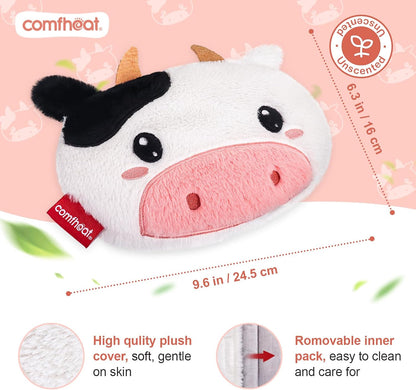 Microwave Unscented Heating Pad for Pain Relief, Moist Heat Pack Hot Compress for Period Cramps, Shoulder, Muscles, Cute Cloud Plush Heating Pad, Gift for Girl Women, with Washable Cover