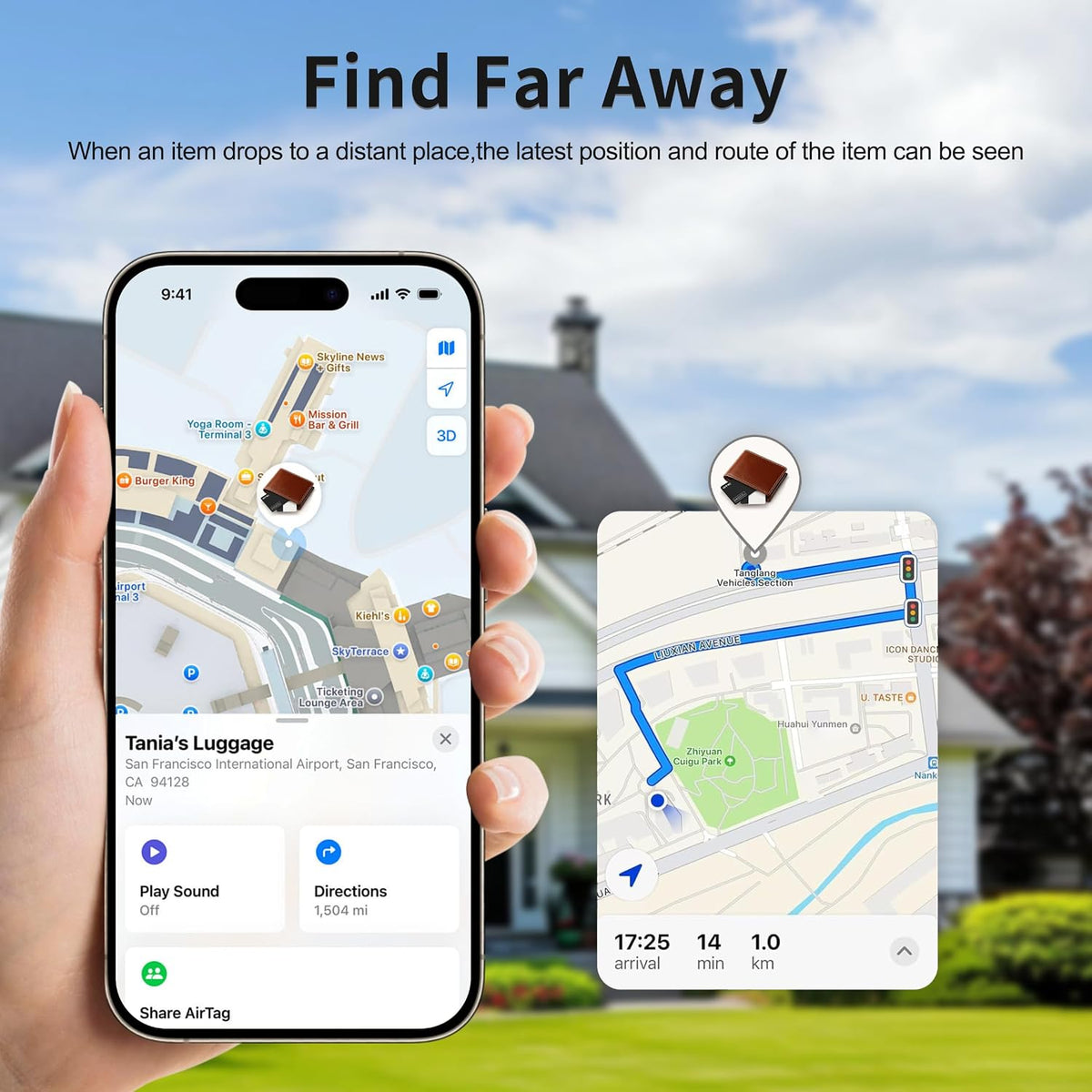 OTIC Slim Bluetooth Wallet Tracker, Tag for Apple Find My & Google Find Hub