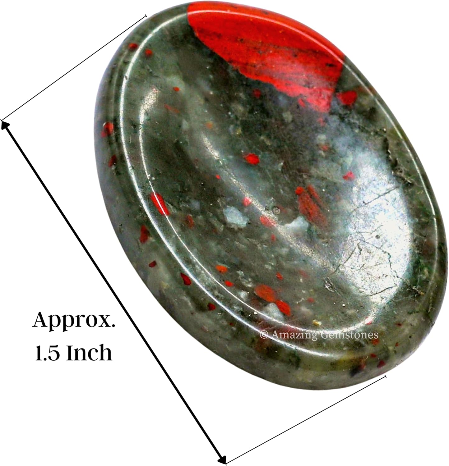 Amazing Gemstone Labradorite Thumb Worry Stone, Anxiety Stone, Healing Crystals - Piedra Crystal Fidget for Gift, Meditation, Calming, Relaxation, Stress Relief - Colors C