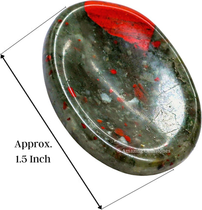 Amazing Gemstone Labradorite Thumb Worry Stone, Anxiety Stone, Healing Crystals - Piedra Crystal Fidget for Gift, Meditation, Calming, Relaxation, Stress Relief - Colors C