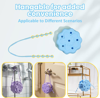 Purple Shower Steamer Holder, Hanging and Reusable Shower Steamer Tray, Bath Bombs Holder, Shower Accessory, Aromatherapy Diffuser Containers, Bathroom Decor, Gift for Girls Women