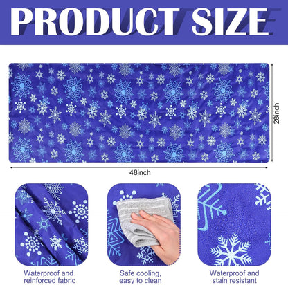 Drydiet Cooling Pad Mat for Bed Cooling Mattress Pad Gel for Sleep, Summer Hot Flashes, Adult, Pets, No Water or Electricity Required(Plain,48 x 28 Inch,Light Blue)