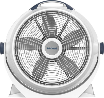 Lasko Wind Machine Fan, Air Circulator Fan with 3 Speeds, 20" Model 3300, Gray
