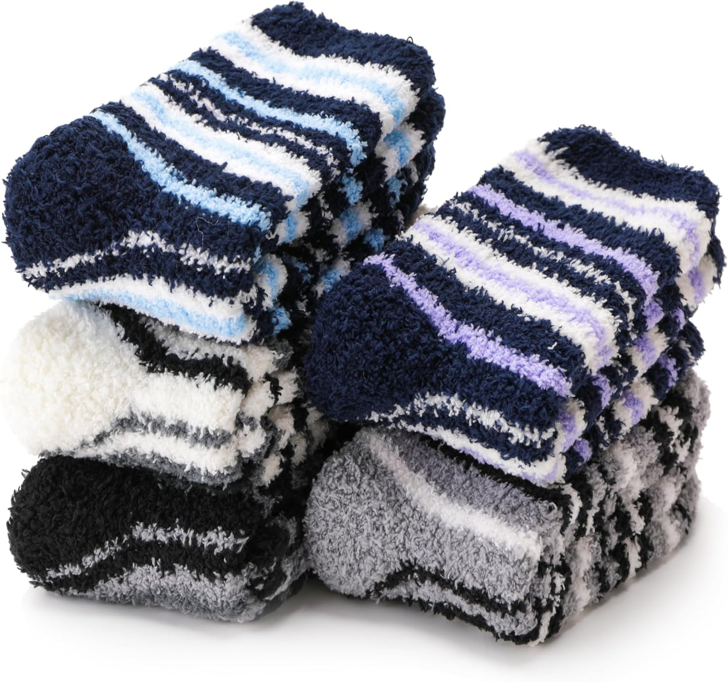 EBMORE Womens Fuzzy Socks Slipper Fluffy Cozy Comfy Cabin Plush Warm Winter Sleep Home Soft Socks